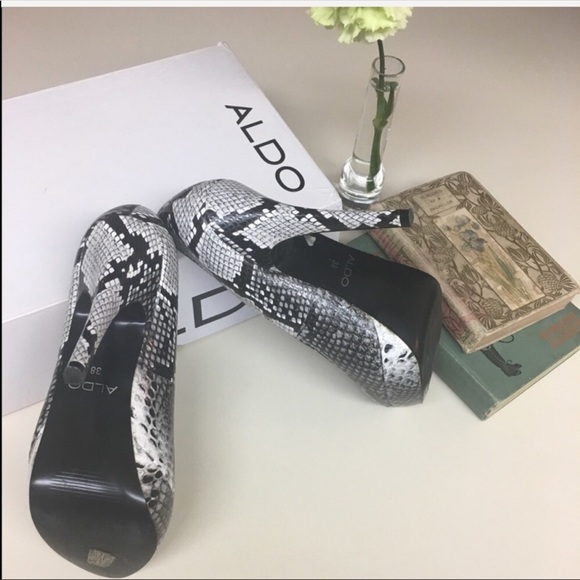 Aldo Gacusan Stunning Snake Pattern Heels - Picture 6 of 8